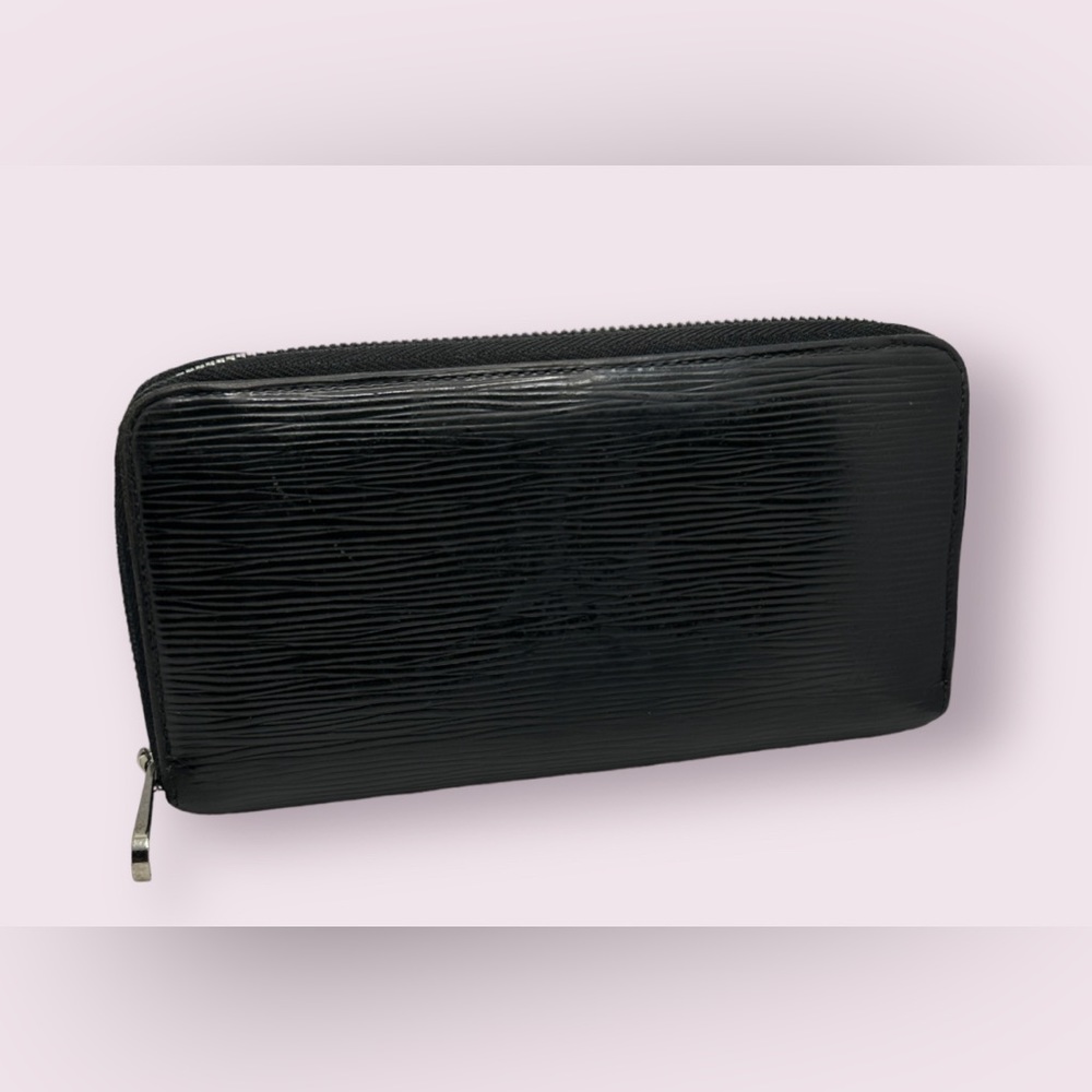 Louis Vuitton Black Epi Zippy Wallet